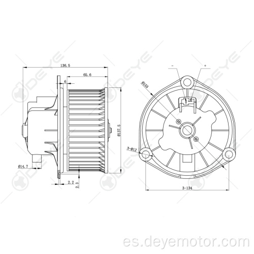 Ventilador eléctrico de piezas de automóvil para FORD CARGO